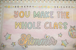 Wildest Dreams | Pink Purple and Yellow with Clouds | Bulletin Board Paper