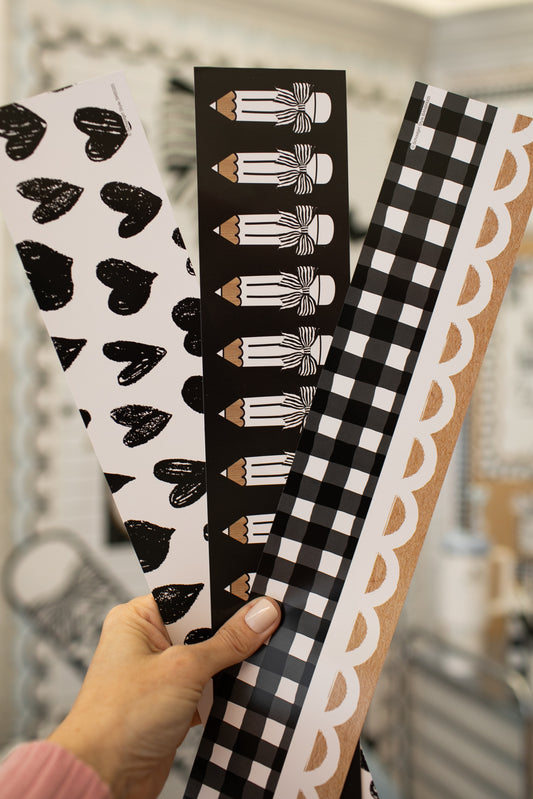 Signature Gingham Bulletin Board Border | Banner Bar
