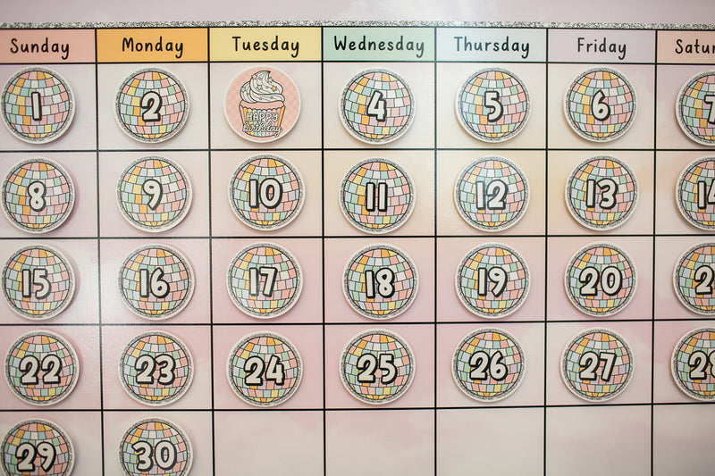 Shimmer Pop Calendar Bulletin Board Set