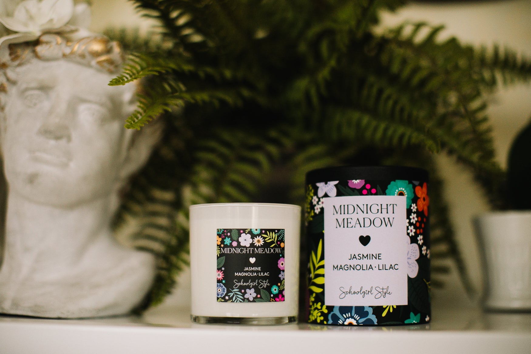 Floral Scented Non Toxic Candle | Midnight Meadow  | StyleHouse Design Studio