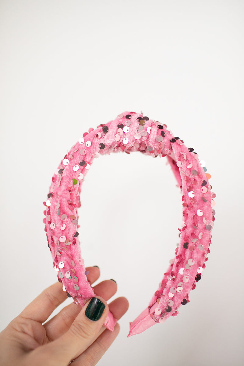 Bead Rhinestone Hairband for Women Flower Winter Accessories Warm