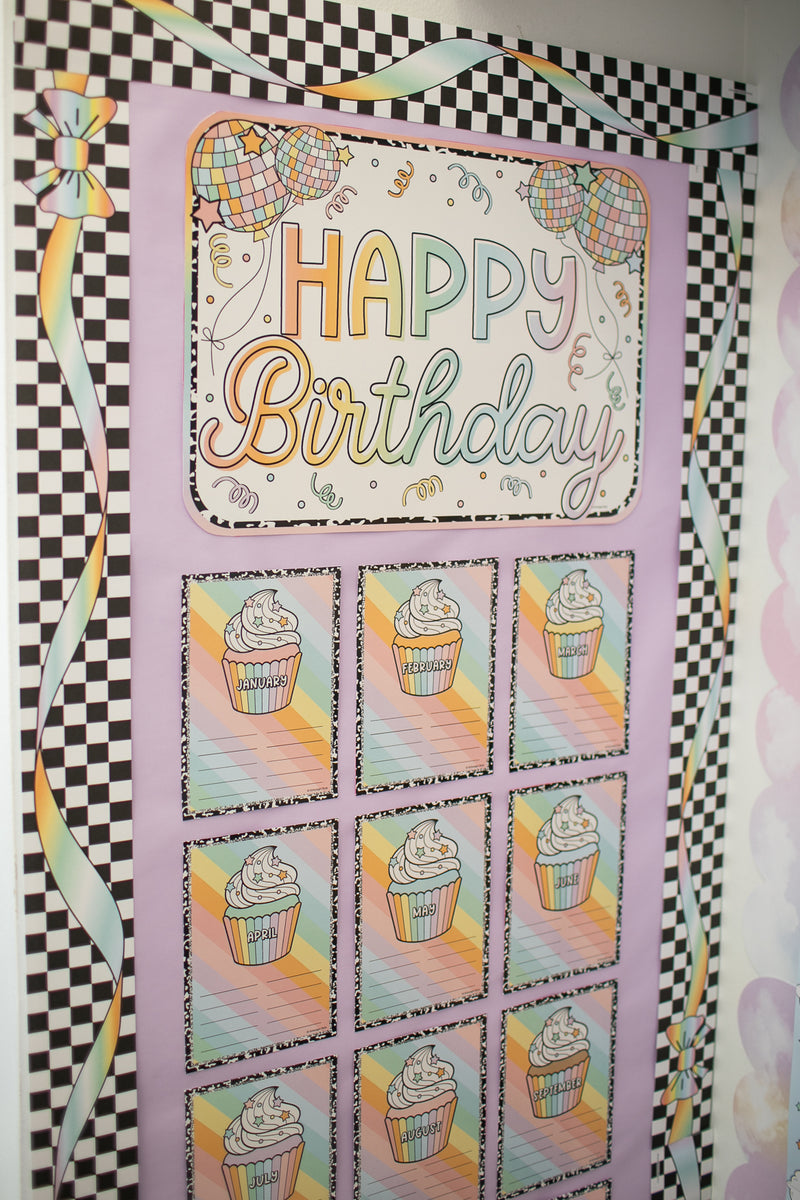 Shimmer Pop Birthday Bulletin Board Set