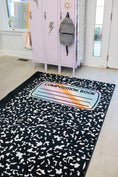 Load image into Gallery viewer, Composition Notebook Rug | Black and White Classroom Rug | Taking Notes | Schoolgirl Style
