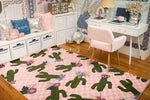 Cactus Patterns on Light Pink | Classroom Rugs | Schoolgirl Style