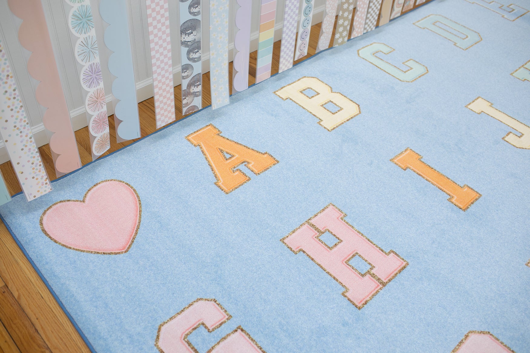 Sky Blue Rug with ABC | Sit Spot Rug | Seating Rug | Rainbow Classroom ...