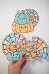 Thanksgiving turkey cutouts