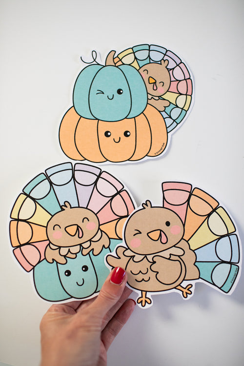 Thanksgiving turkey cutouts