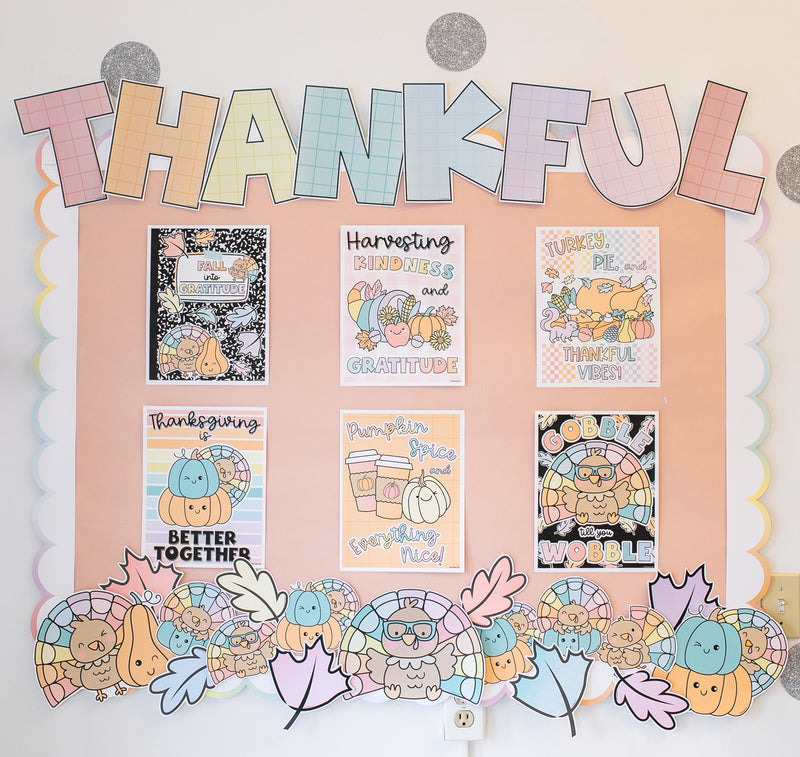 So Thankful | Full Printable Classroom Decor Bundle | Schoolgirl Style