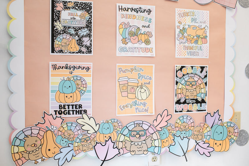 Thanksgiving mini classroom posters