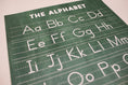 Load image into Gallery viewer, Vintage Chalkboard Alphabet Poster | Stars Hollow Schoolhouse
