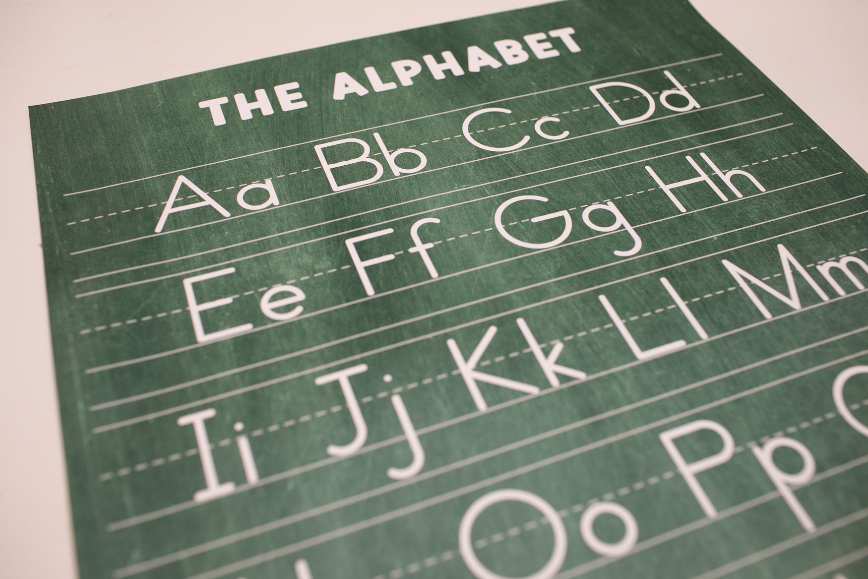 Vintage Chalkboard Alphabet Poster | Stars Hollow Schoolhouse