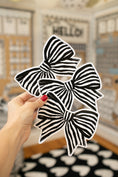 Load image into Gallery viewer, Classic Black and White Striped Bow Cutouts | Simply Sweet
