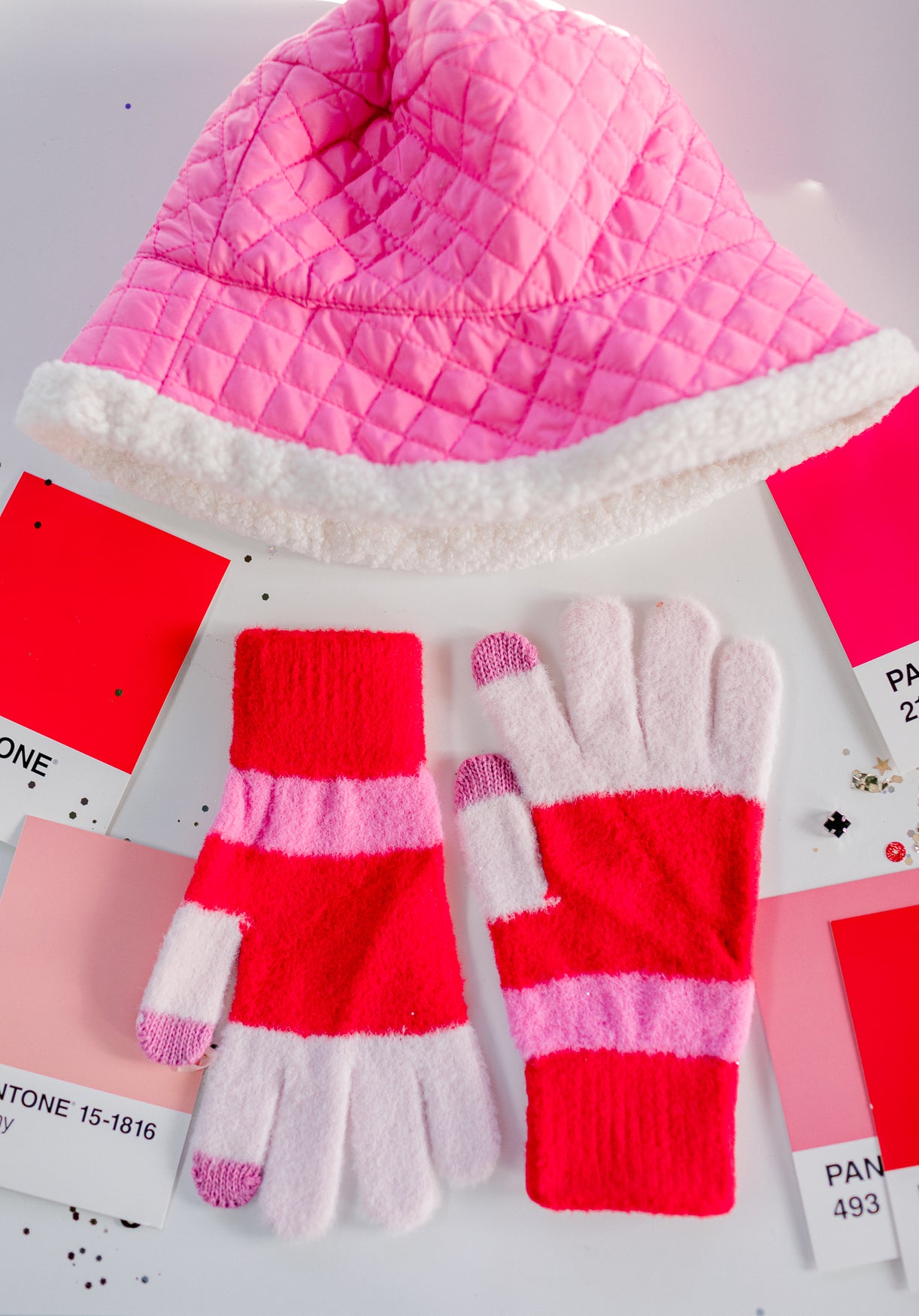Striped Touchscreen Gloves, Valentines Day Clothing