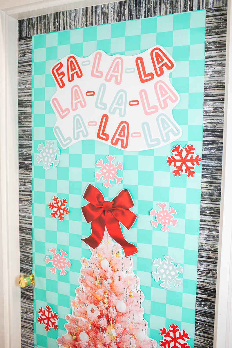 christmas classroom door decor