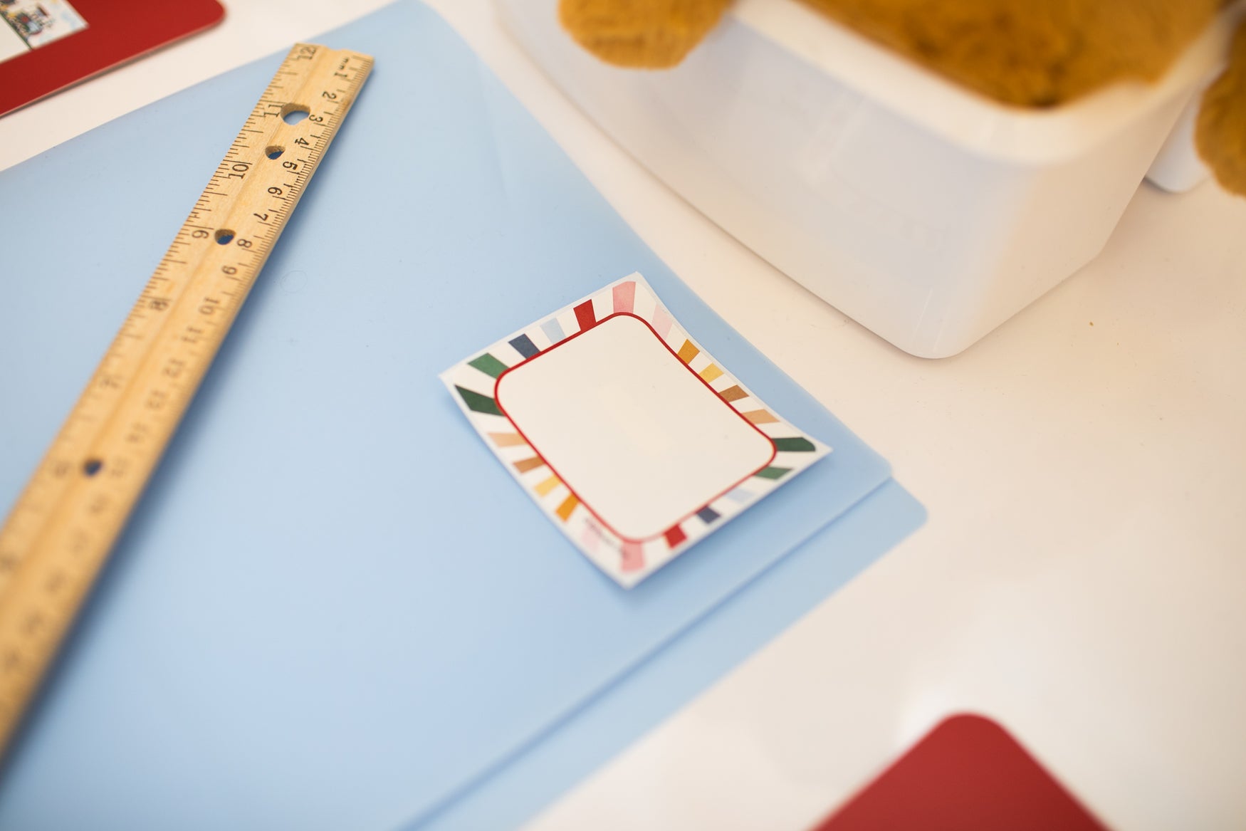 Vintage Striped Adhesive Labels | Storybook Circus