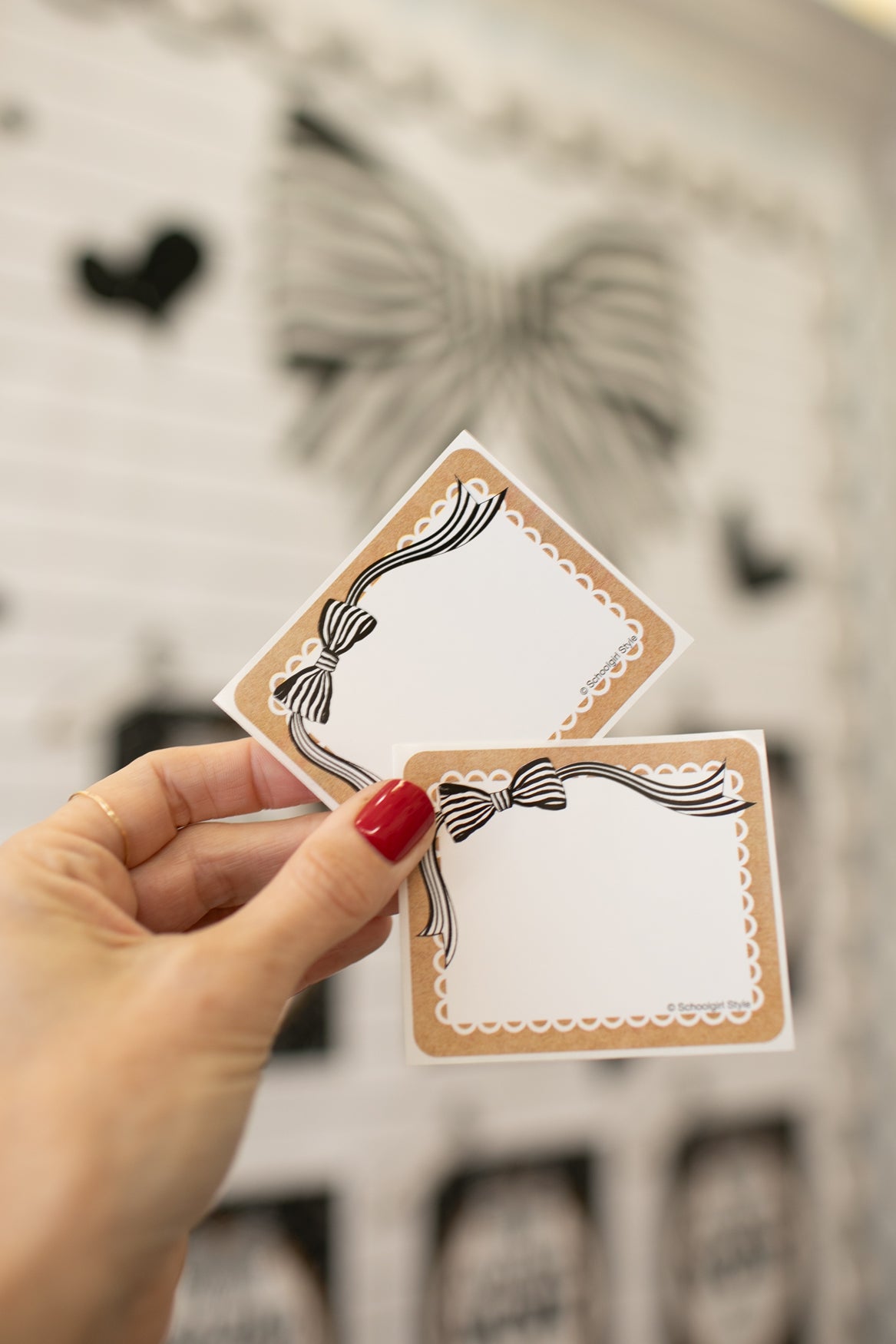 Classic Black and White Adhesive Labels | Simply Sweet