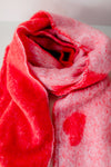 pink and red heart scarf