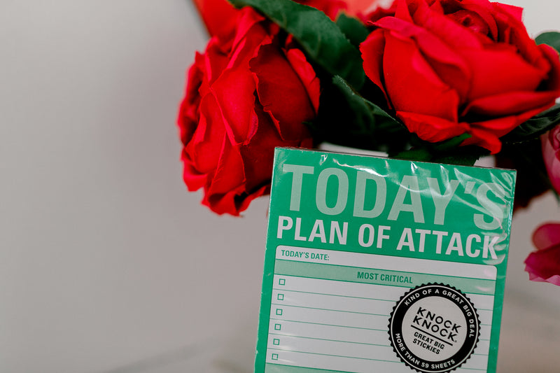 Today's Plan of Attack Large Sticky Notes