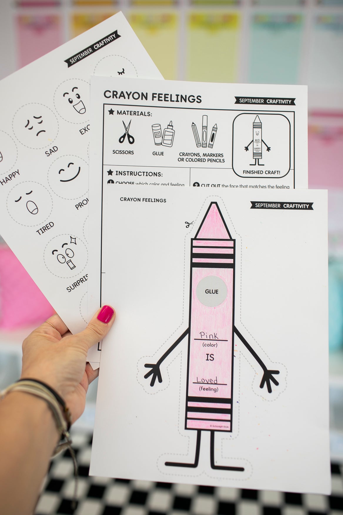 Crayon Feelings Craftivity