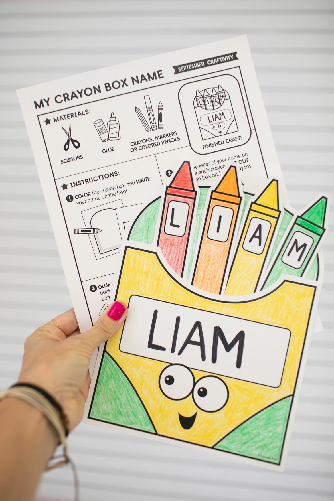 My Crayon Box Name Craftivity