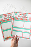 Classroom Newsletters and Calendar Sheet | Holiday Fa La La | Christmas | Printable Classroom Decor | Schoolgirl Style