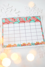 Classroom Newsletters and Calendar Sheet | Holiday Fa La La | Christmas | Printable Classroom Decor | Schoolgirl Style