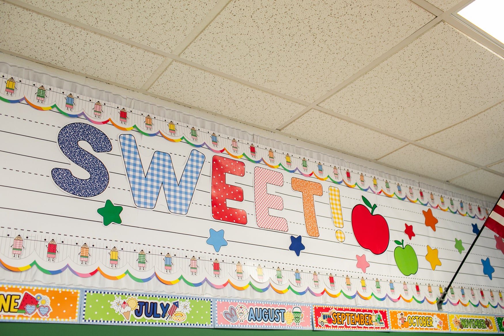 Printable Retro Second Grade Is Sweet Bulletin Board Set | 90s Teacher