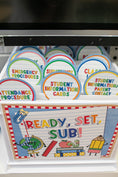 Load image into Gallery viewer, Printable Editable Substitute Teacher Bin | 90s Teacher
