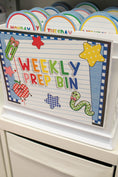 Load image into Gallery viewer, Printable Editable Weekly Prep Bin | 90s Teacher
