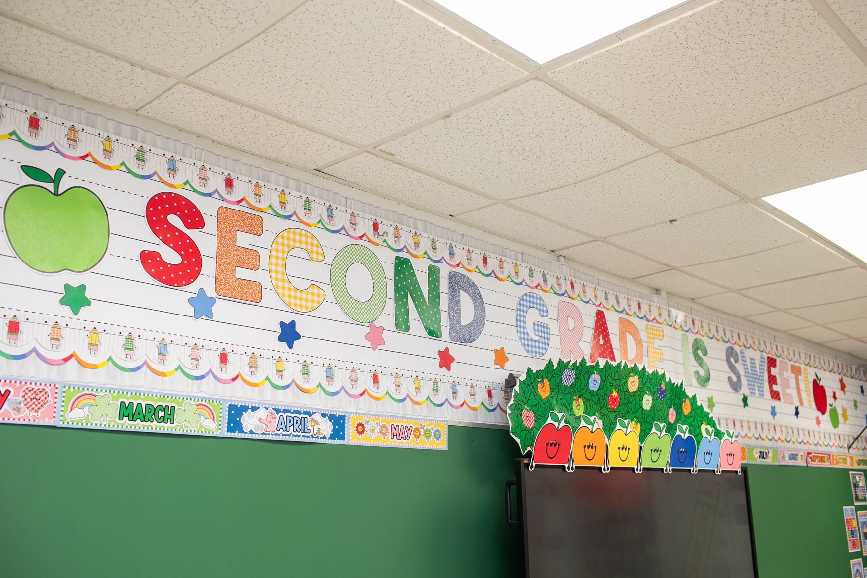 Printable Retro Second Grade Is Sweet Bulletin Board Set | 90s Teacher