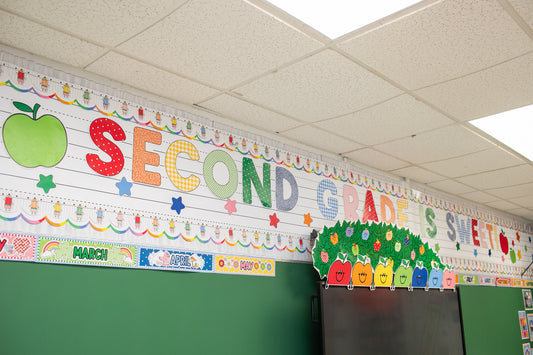 Printable Retro Second Grade Is Sweet Bulletin Board Set | 90s Teacher