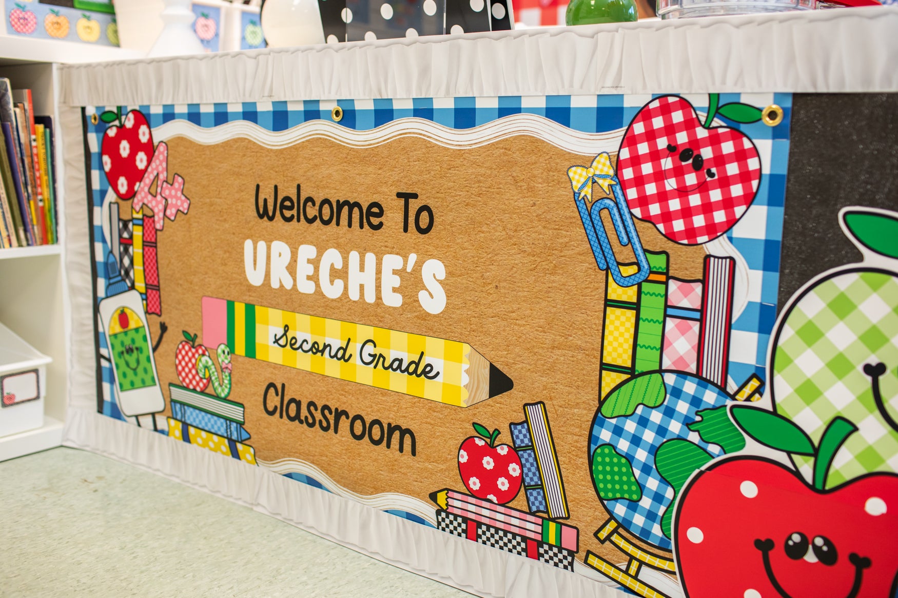 90s Teacher Personalized Classroom Banner | Banner Bar