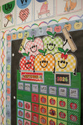 Load image into Gallery viewer, Printable Retro Apples Calendar Topper | 90s Teacher
