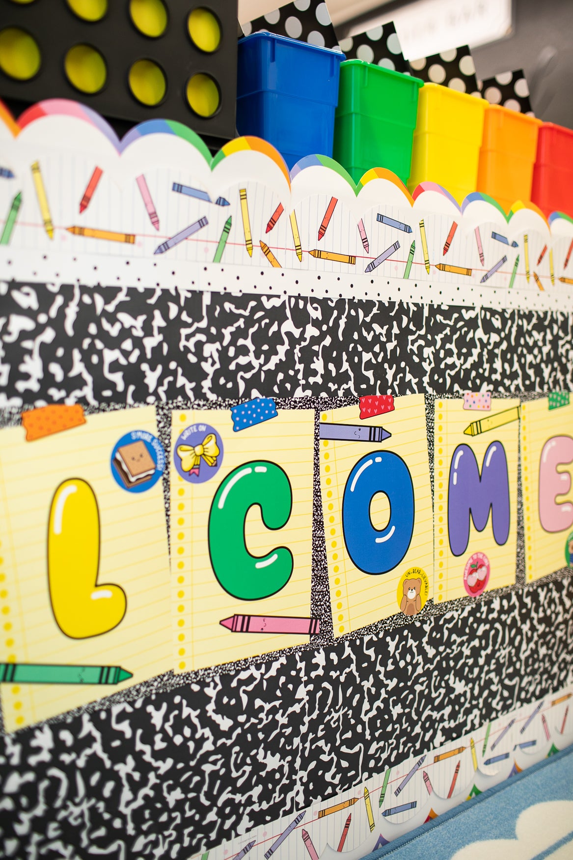 Oh Happy Day Bright Rainbow Bulletin Board Border | School Days