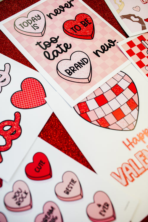 In My Valentine Era Mini Posters Set | Valentine's Day Classroom Decor  UPRINT | Schoolgirl Style