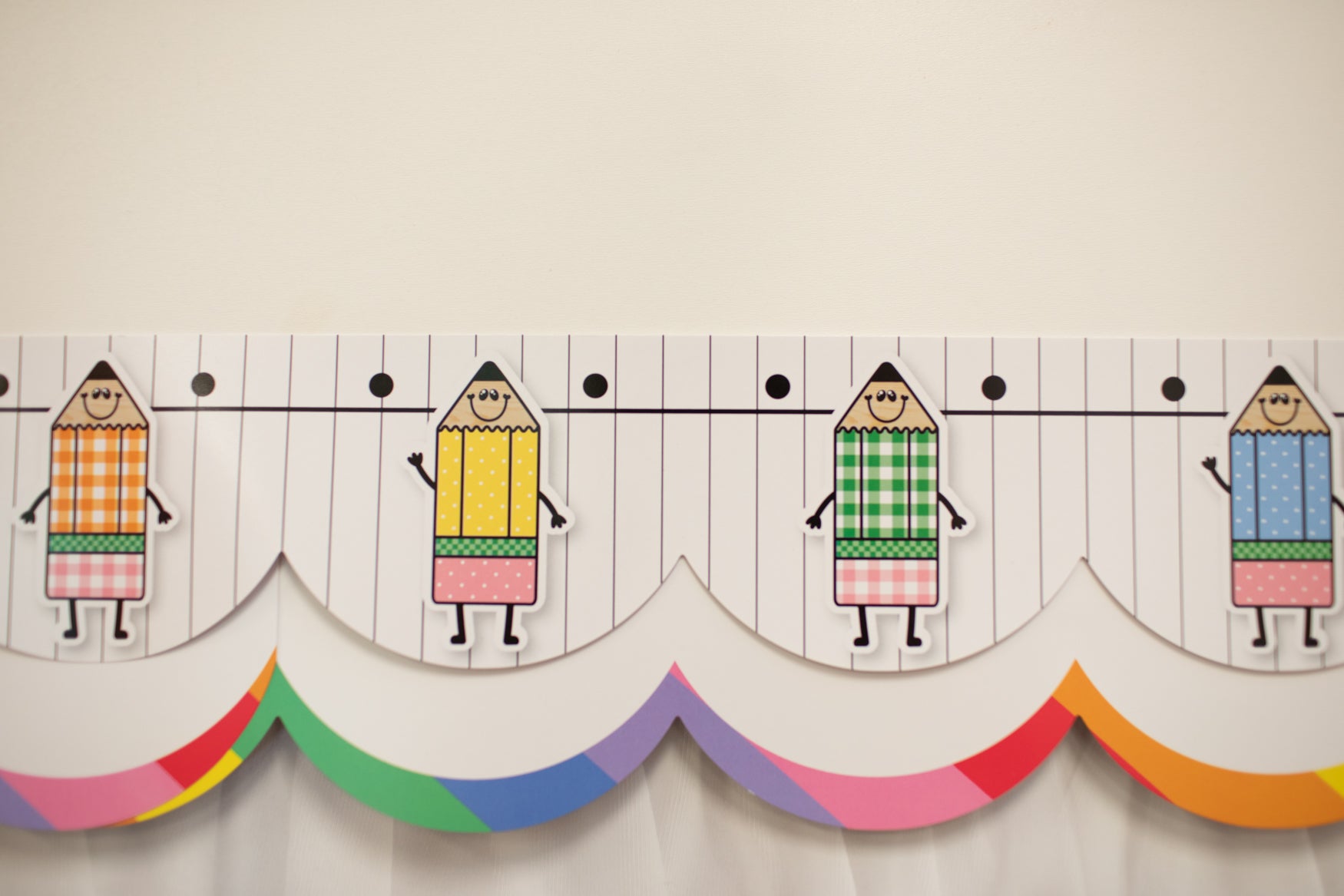 Printable Retro Pencil Pals Border | 90s Teacher