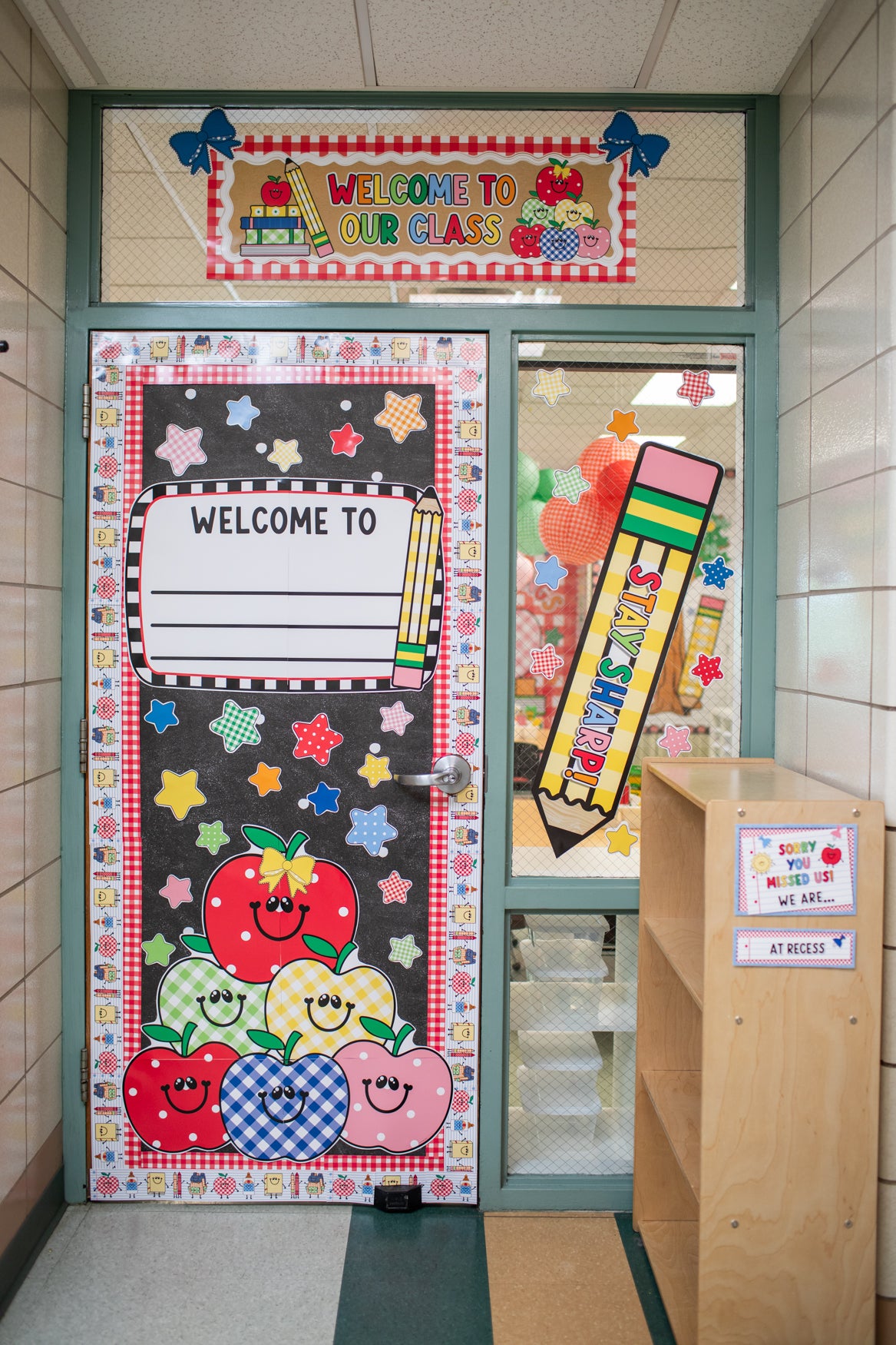 Printable Retro Welcome Door Decor | 90s Teacher