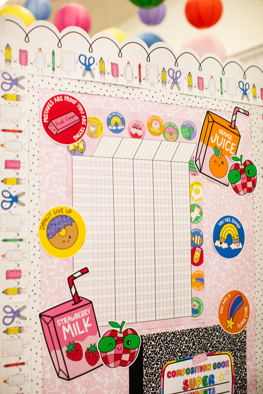 Bright Rainbow Incentive Chart | School Days
