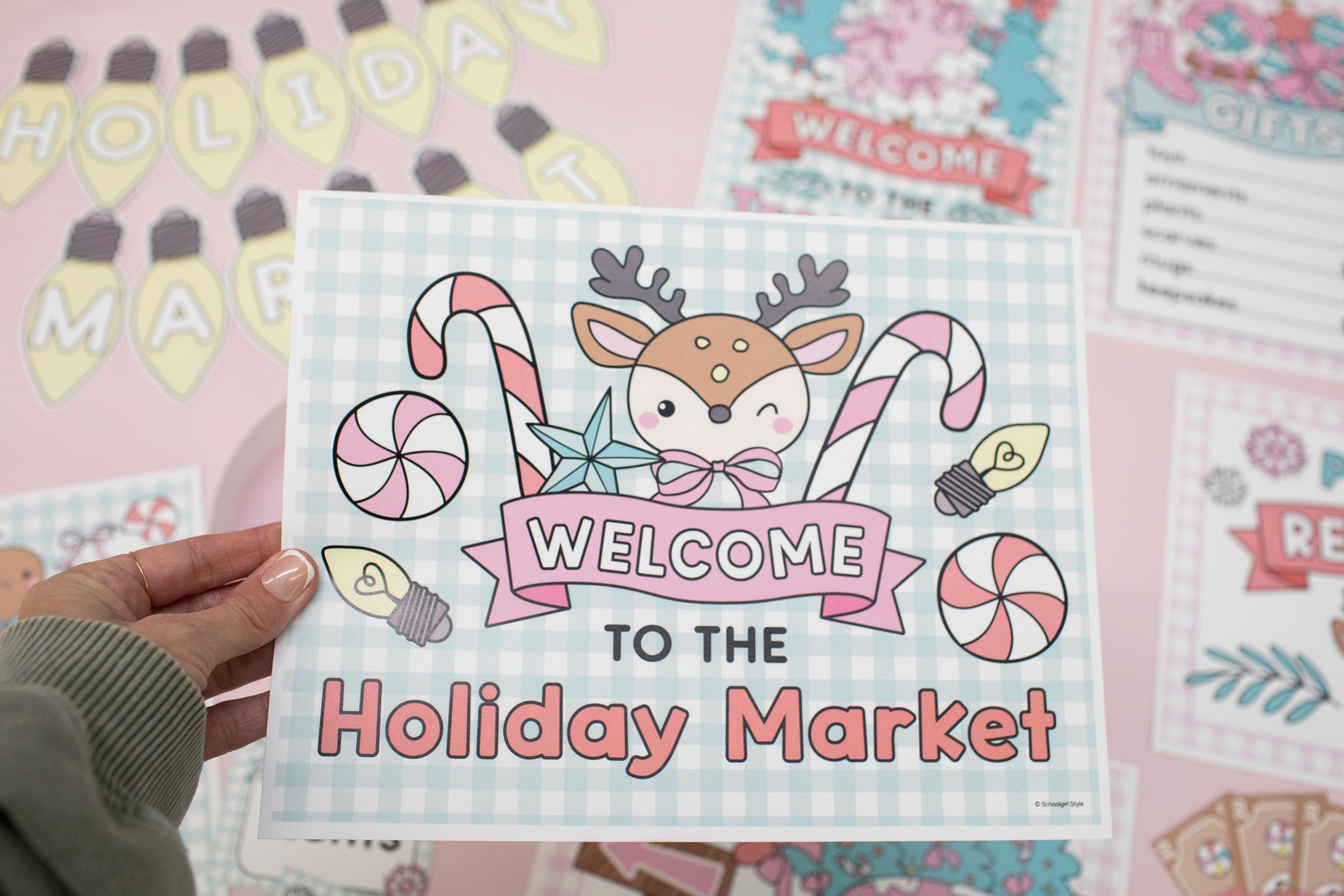 Printable December Dramatic Play Holiday Market and Tree Farm