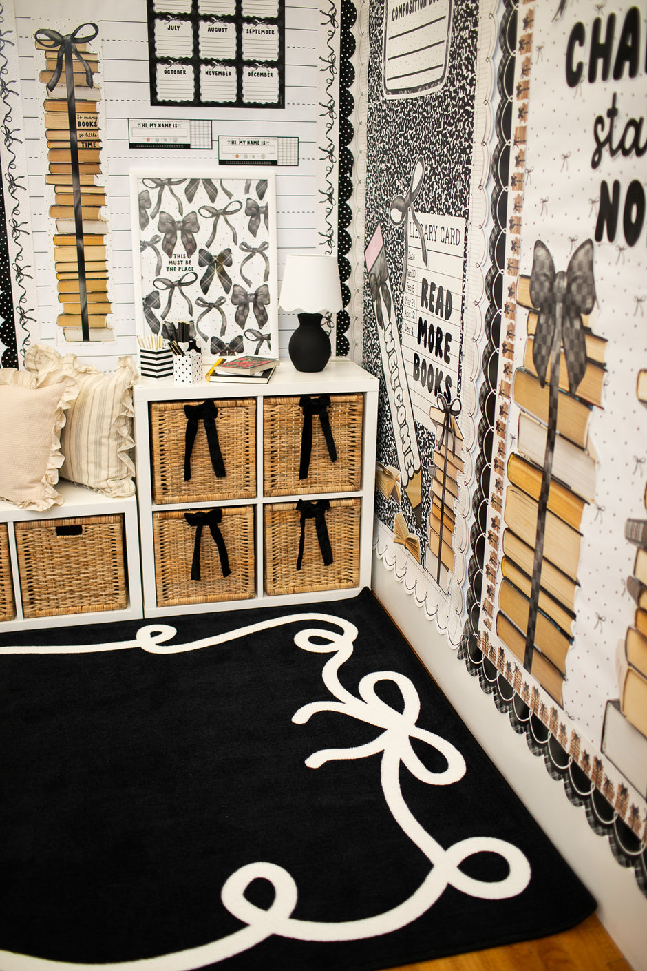 Black and White Classroom Rugs by Schoolgirl Style