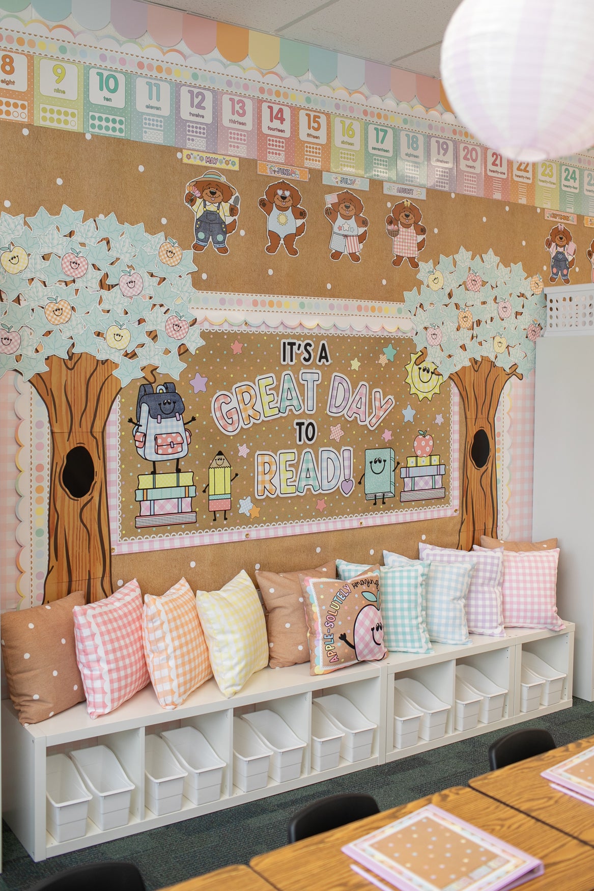 It's a Great Day to Read Matte Vinyl Banner | A Year In Pastel