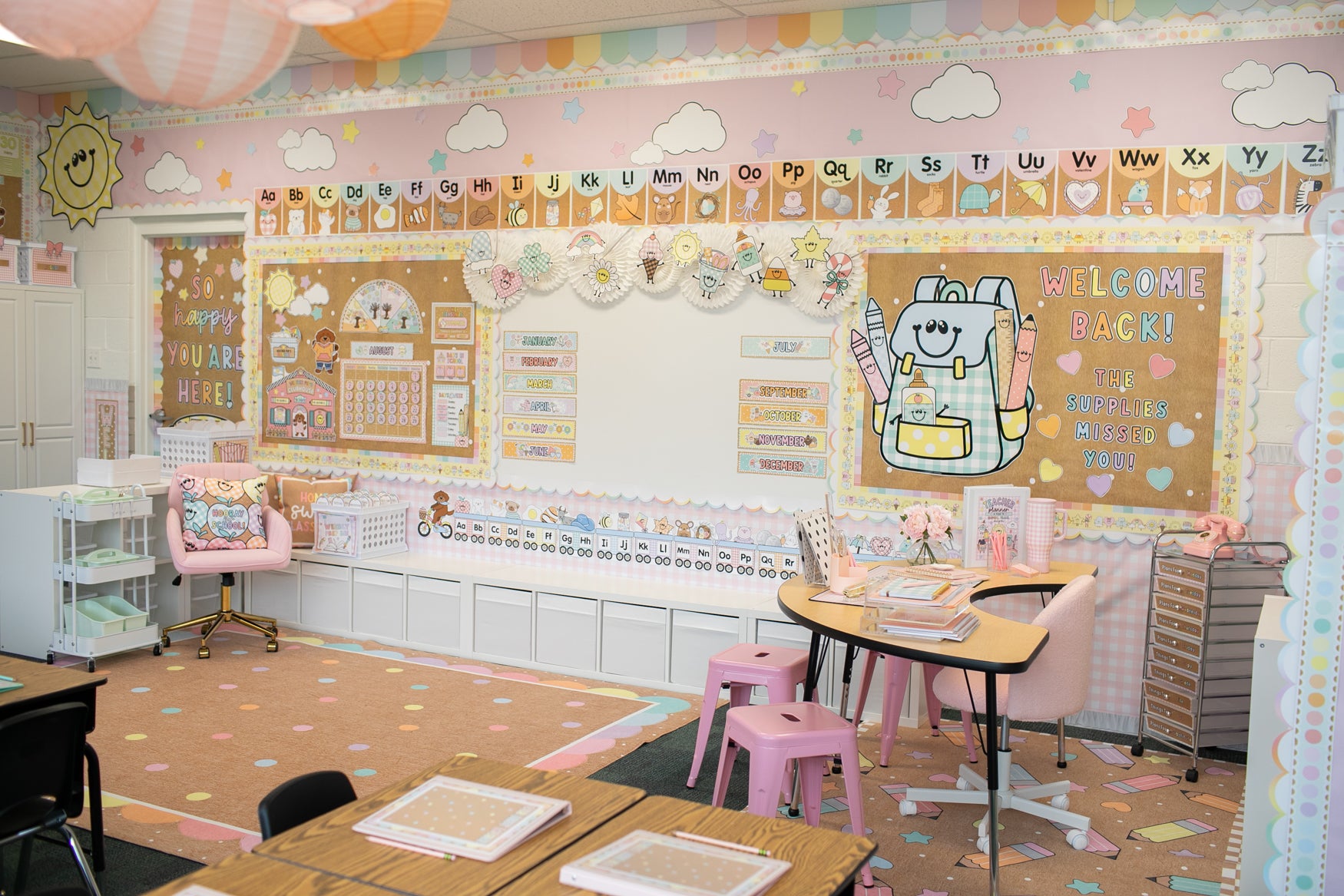 A Year In Pastel Every Day Pre-Printed Classroom Decor Bundle