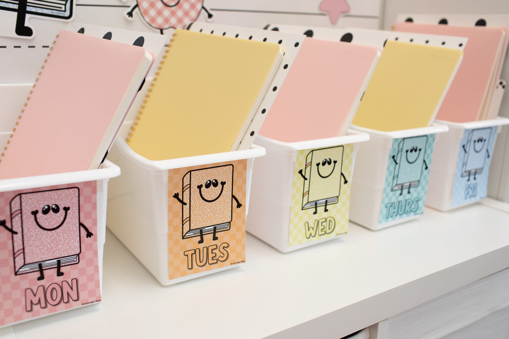 Printable Daily Bin Labels | A Year In Pastel