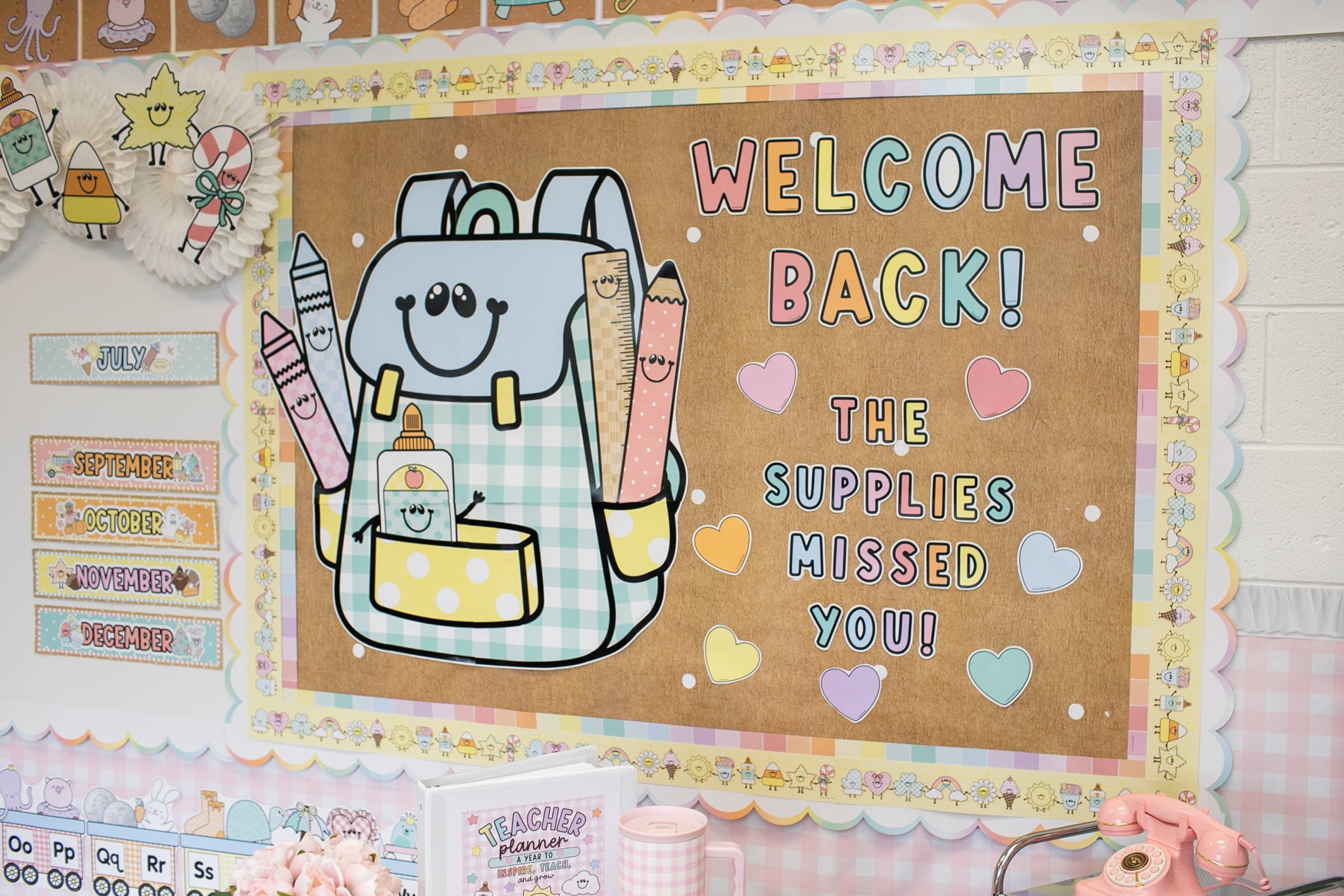 Welcome Back Bulletin Board Set | A Year In Pastel