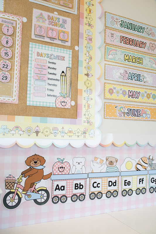 Printable Alphabet Wagon | A Year In Pastel