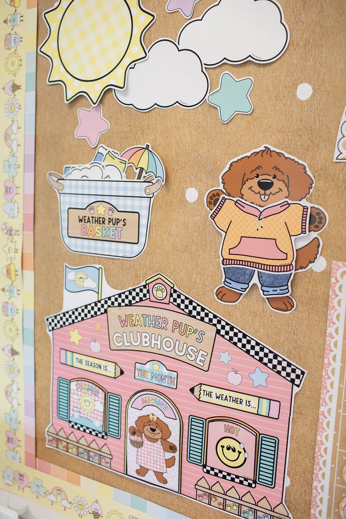 Printable Weather Pups Clubhouse Chart Bulletin Board Set | A Year In Pastel