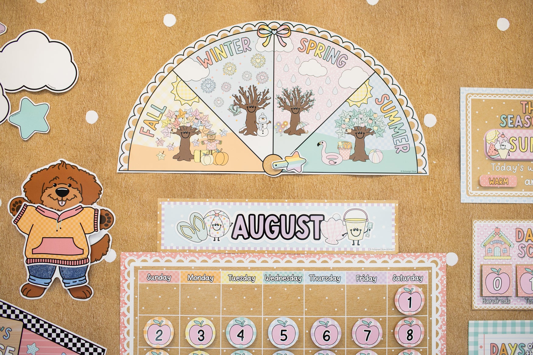 Printable Seasons Calendar Topper | A Year In Pastel