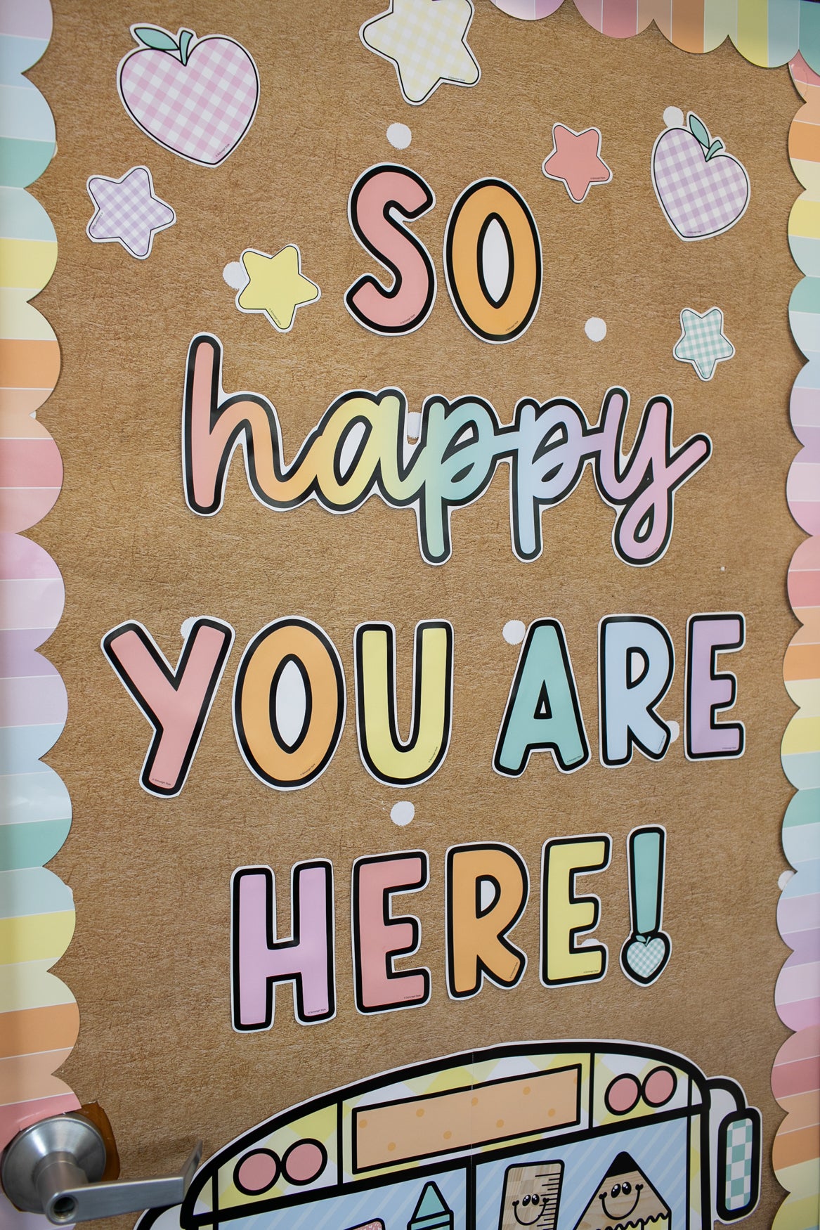 Printable So Happy You Are Here Door Decor | A Year In Pastel