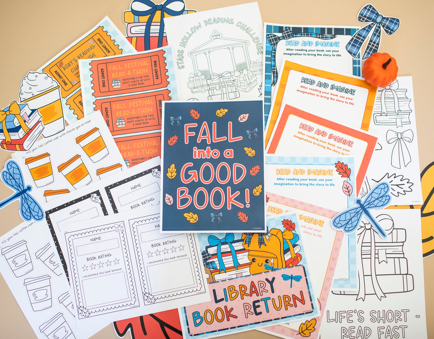 fall reading challenge bundle