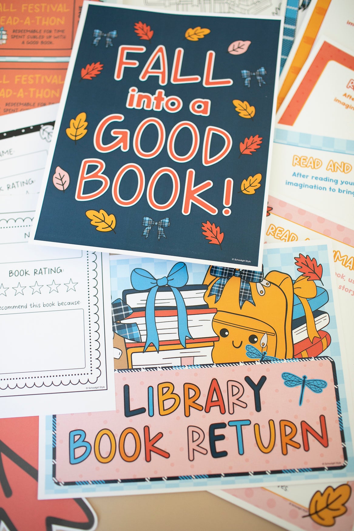 fall reading challenge bundle